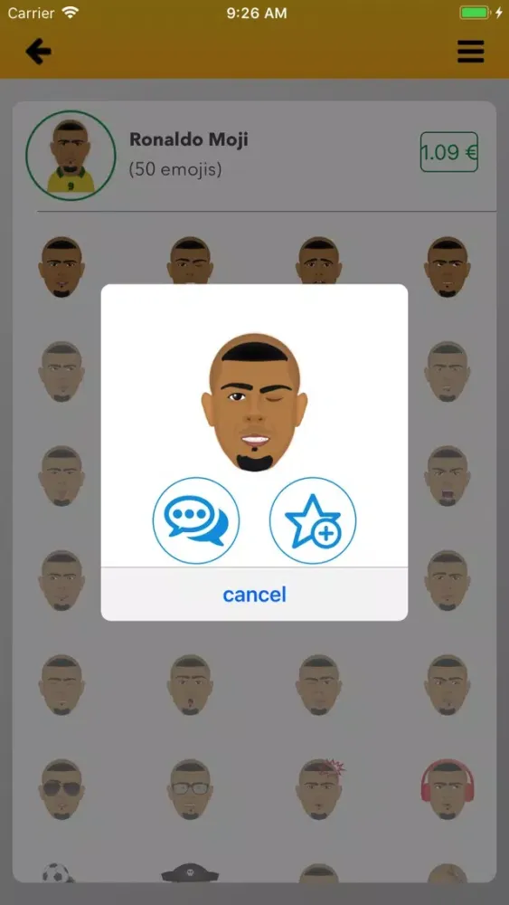 Ronaldo R9 Emoji Screenshots