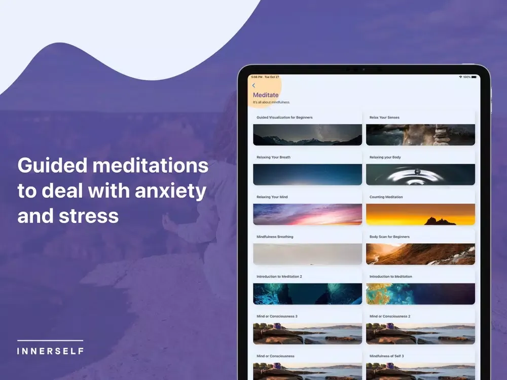 Innerself Meditation iPad  スクリーンショット