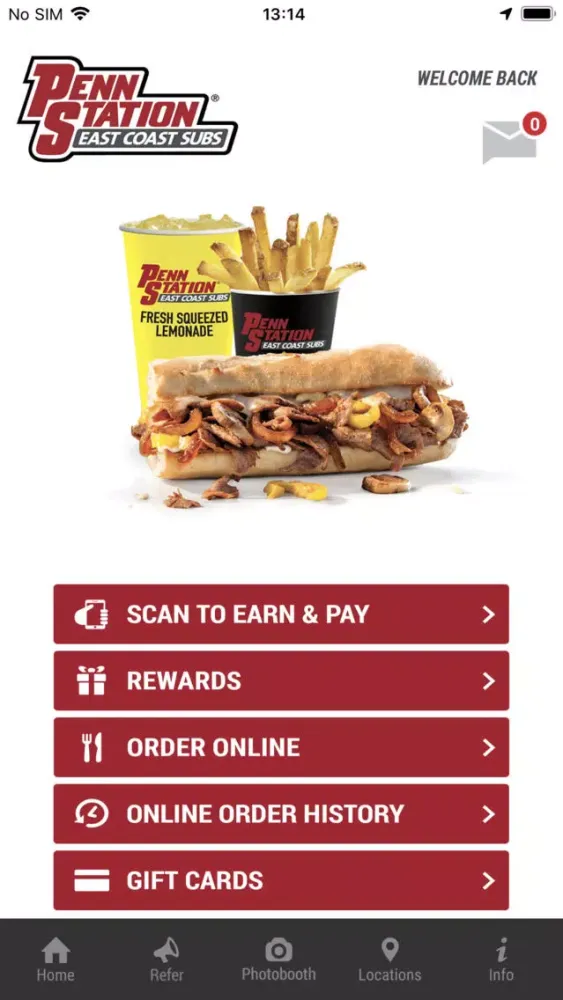 Tangkapan layar Penn Station Subs