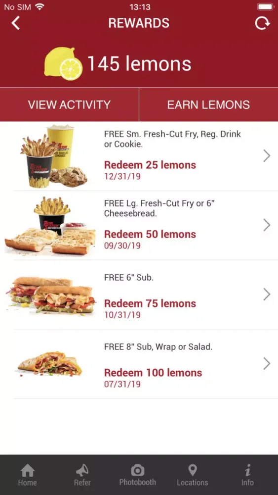 Tangkapan layar Penn Station Subs