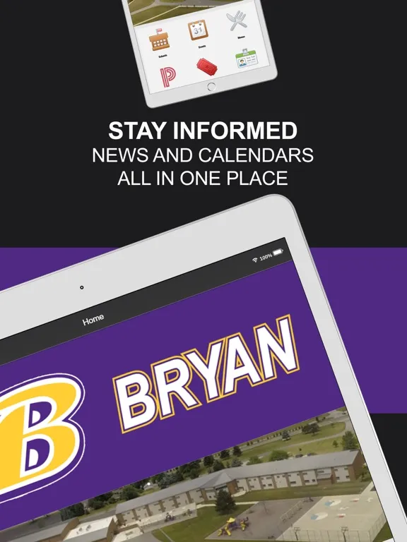 Tangkapan skrin Bryan City School District iPad 