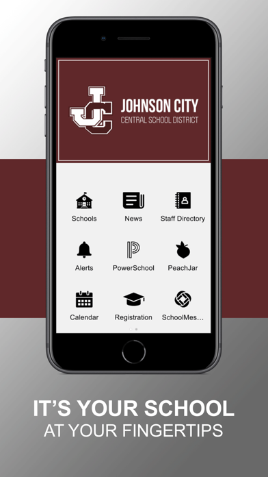 Tangkapan skrin Johnson City CSD