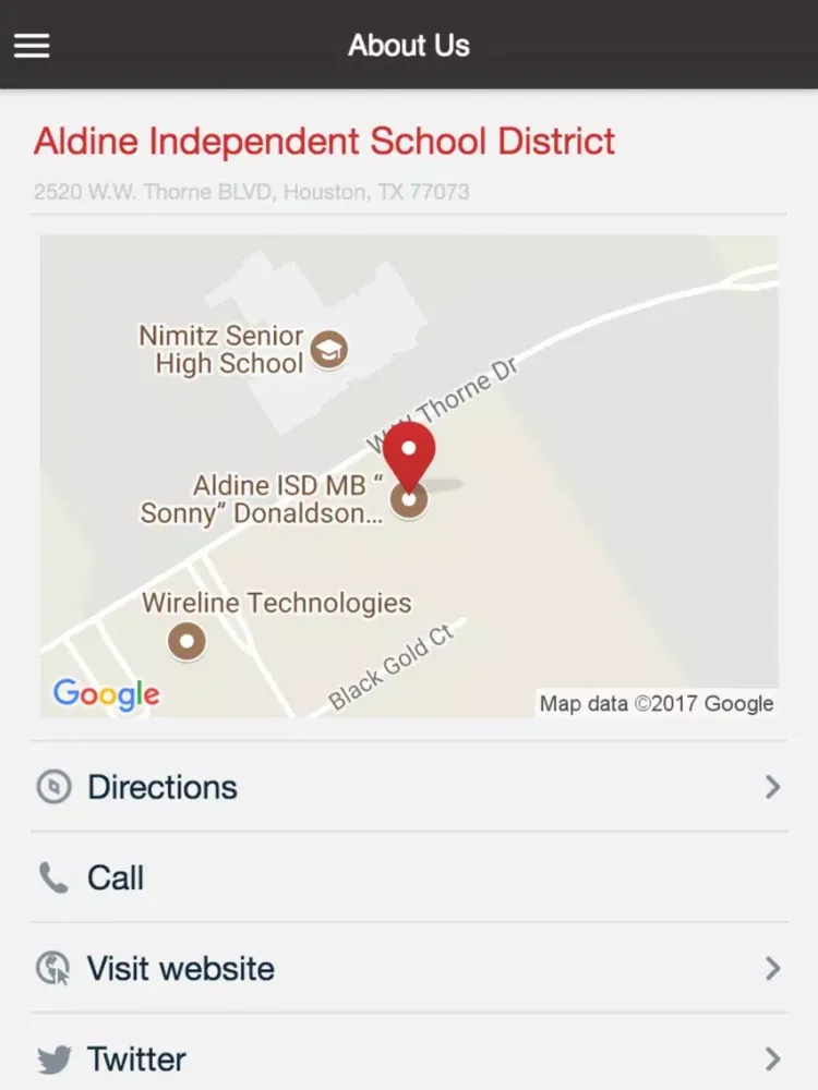 Скриншоты Aldine ISD iPad 