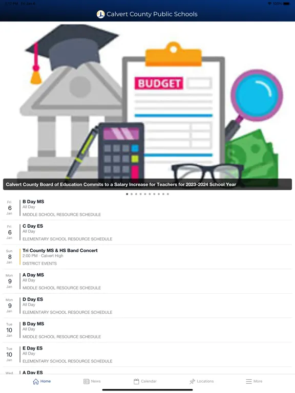 Calvert County Public Schools iPad 应用截图