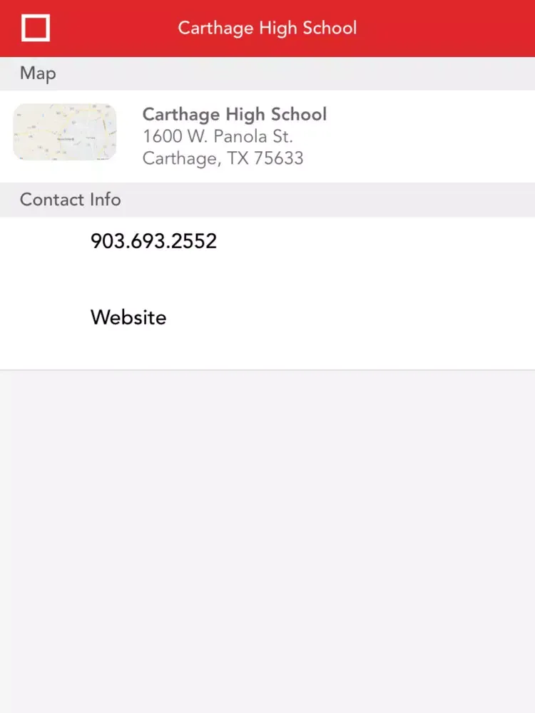 ภาพหน้าจอของ Carthage Independent School District iPad 