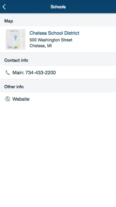 Chelsea School District Screenshots