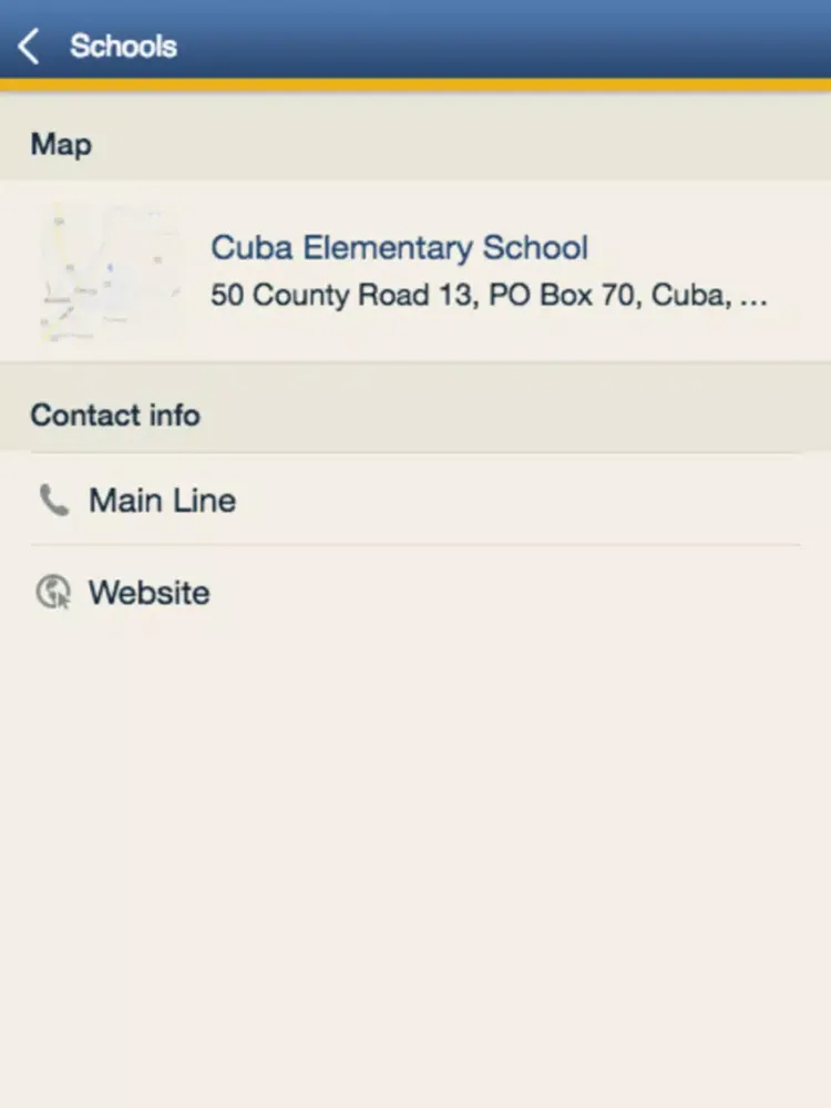 Capturas de pantalla de Cuba Independent School District iPad 