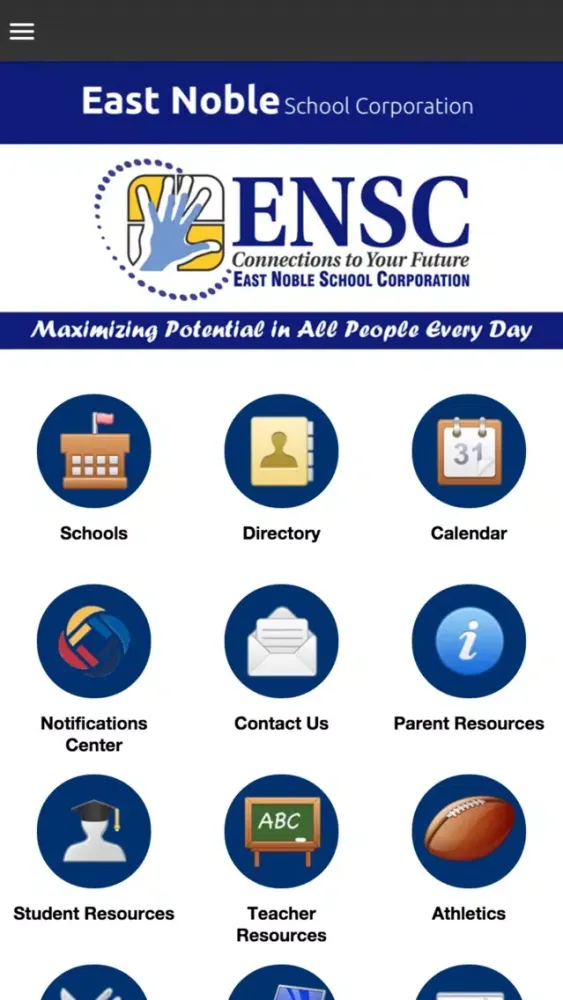 ภาพหน้าจอของ East Noble School Corporation
