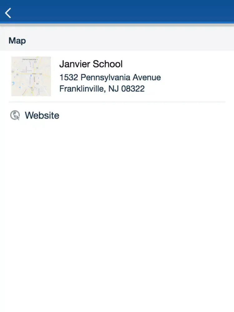 Tangkapan skrin Franklin Township Public Schools iPad 
