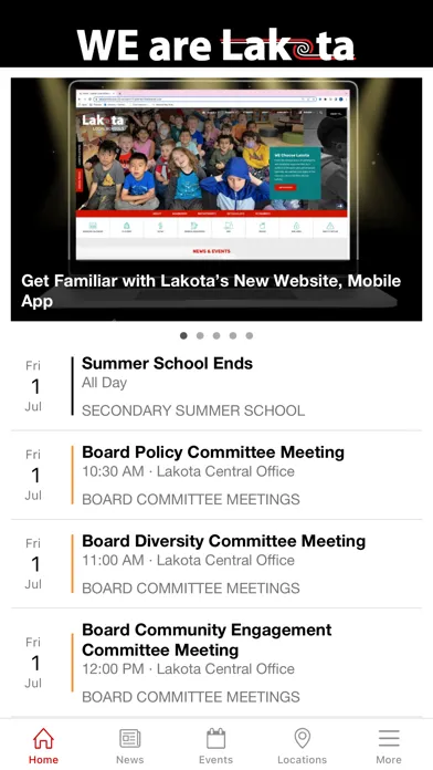 Capturas de tela do Lakota Local School District
