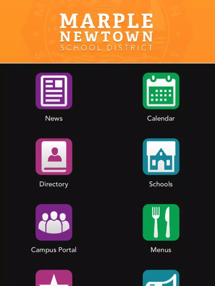 Ảnh chụp màn hình của Marple Newtown School District iPad 
