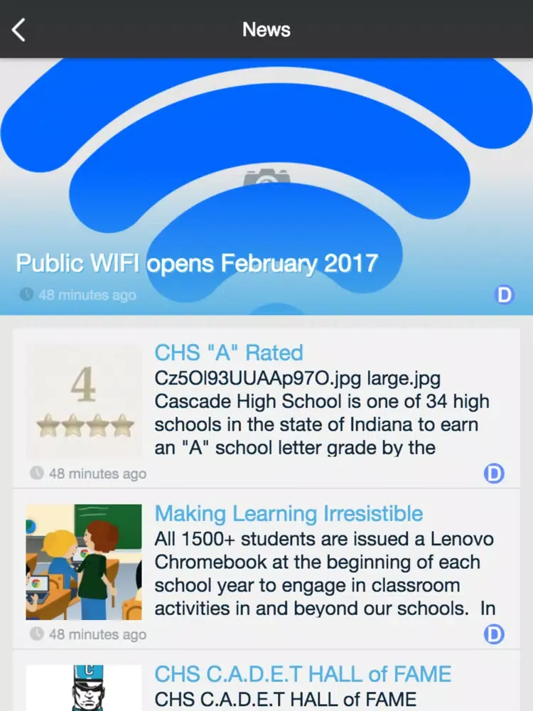 Captures d'écran de Mill Creek Community Schools iPad 