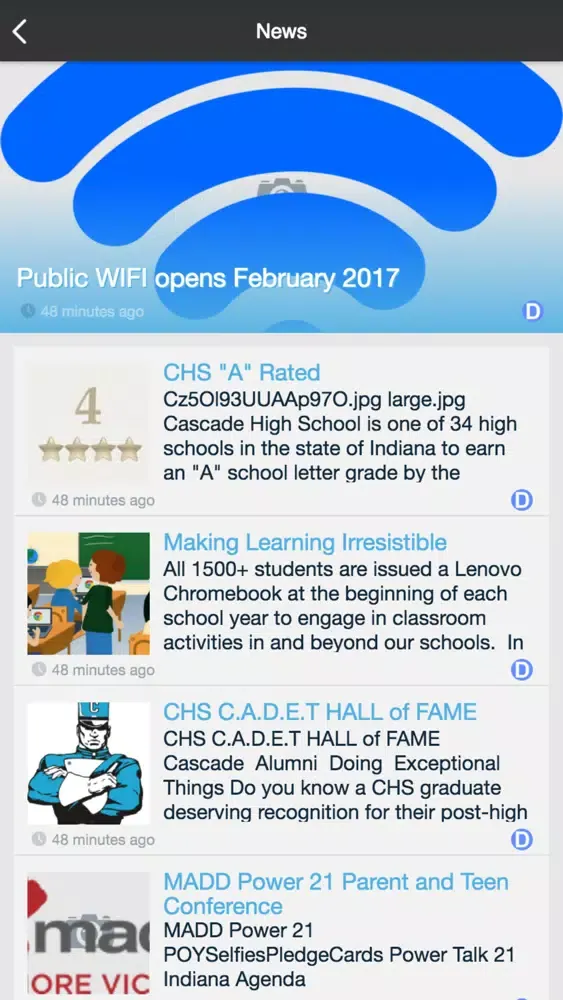 Captures d'écran de Mill Creek Community Schools