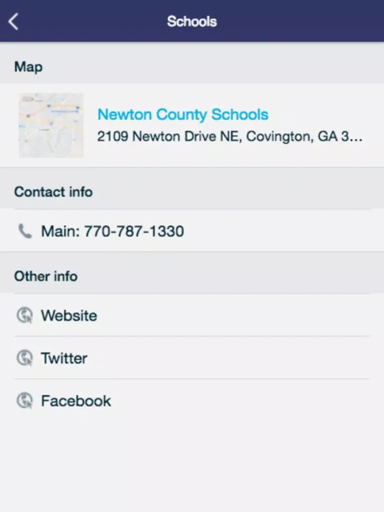 Capturas de pantalla de Newton County Schools iPad 