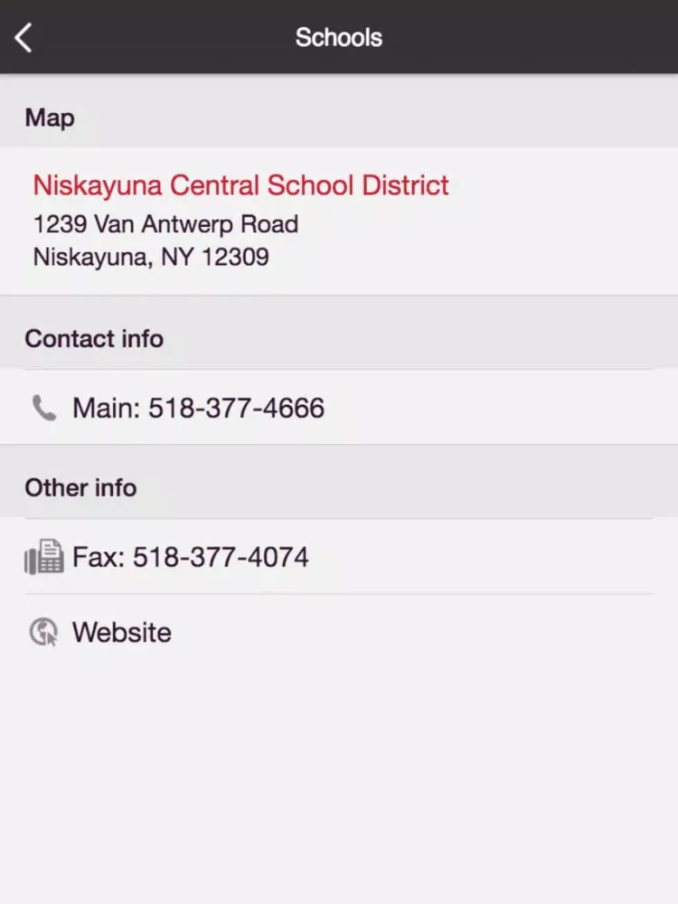 Niskayuna Central School Dist iPad 應用截圖