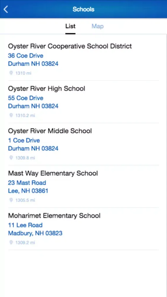 Oyster River CSD SAU5 स्क्रीनशॉट