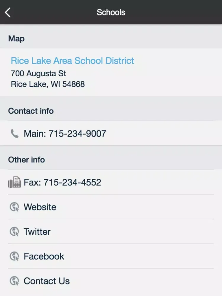 Скриншоты Rice Lake Area School District iPad 
