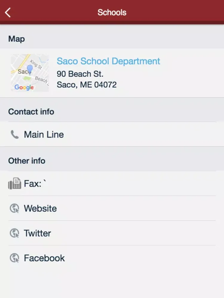 Saco School Department iPad  Screenshots