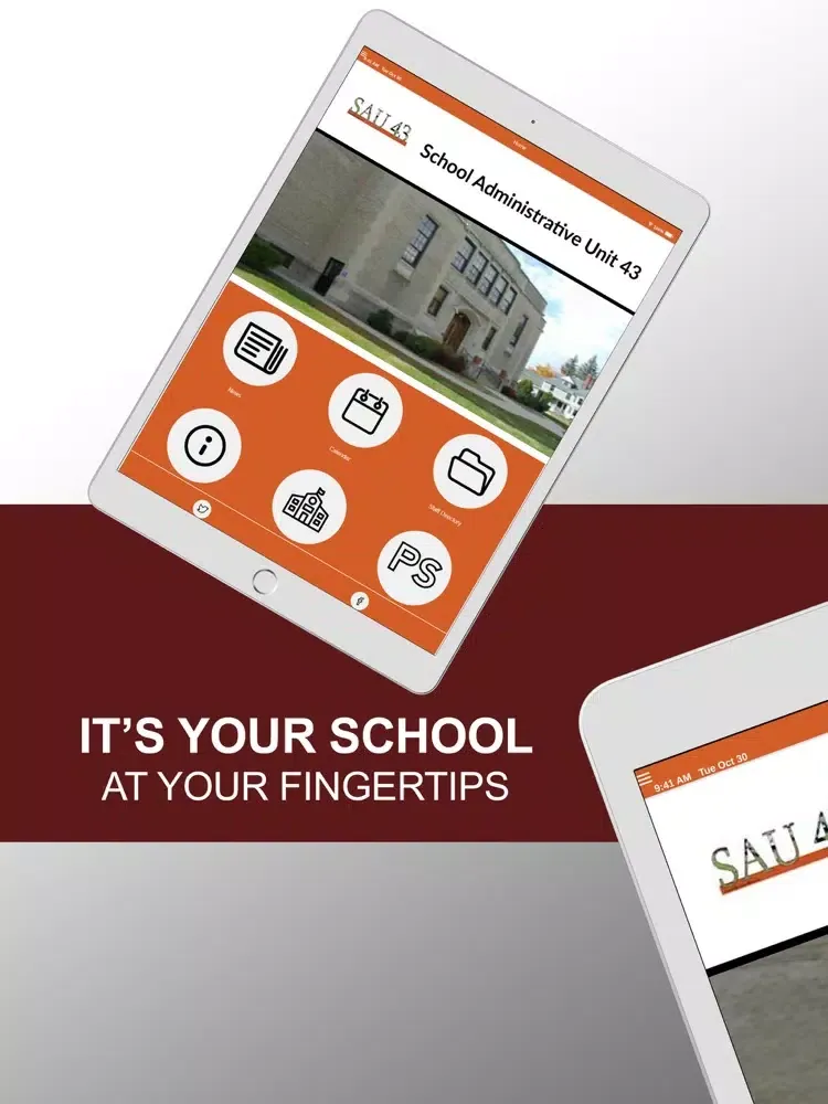 Capturas de pantalla de School Administrative Unit 43 iPad 