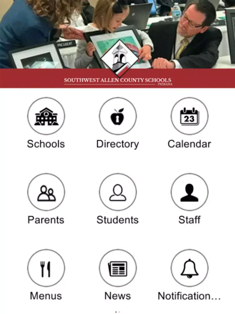 Скриншоты Southwest Allen County Schools iPad 