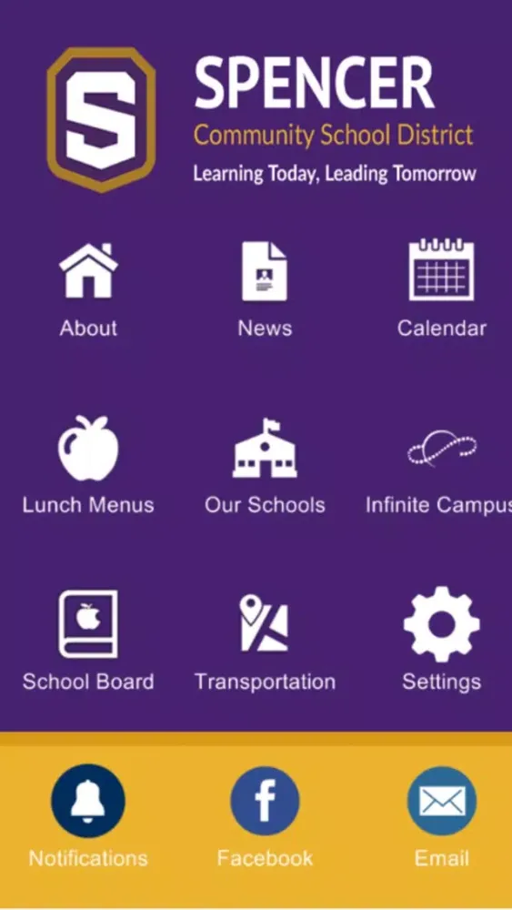 Capturas de tela do Spencer Community School District