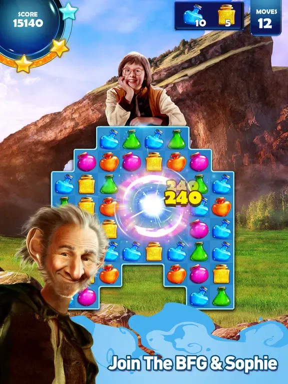 Tangkapan layar The BFG Game iPad 