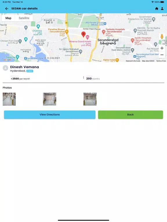 Parking Spaces App iPad 应用截图