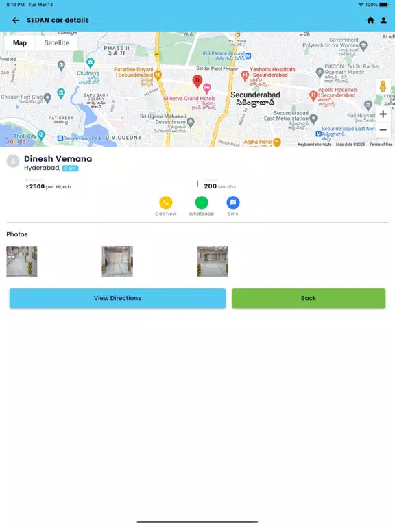Parking Spaces App iPad 应用截图
