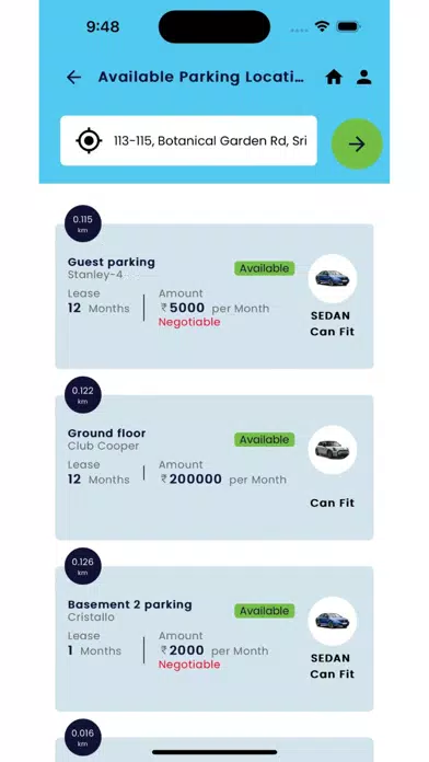 Parking Spaces App应用截图