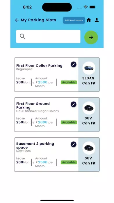 Parking Spaces App应用截图