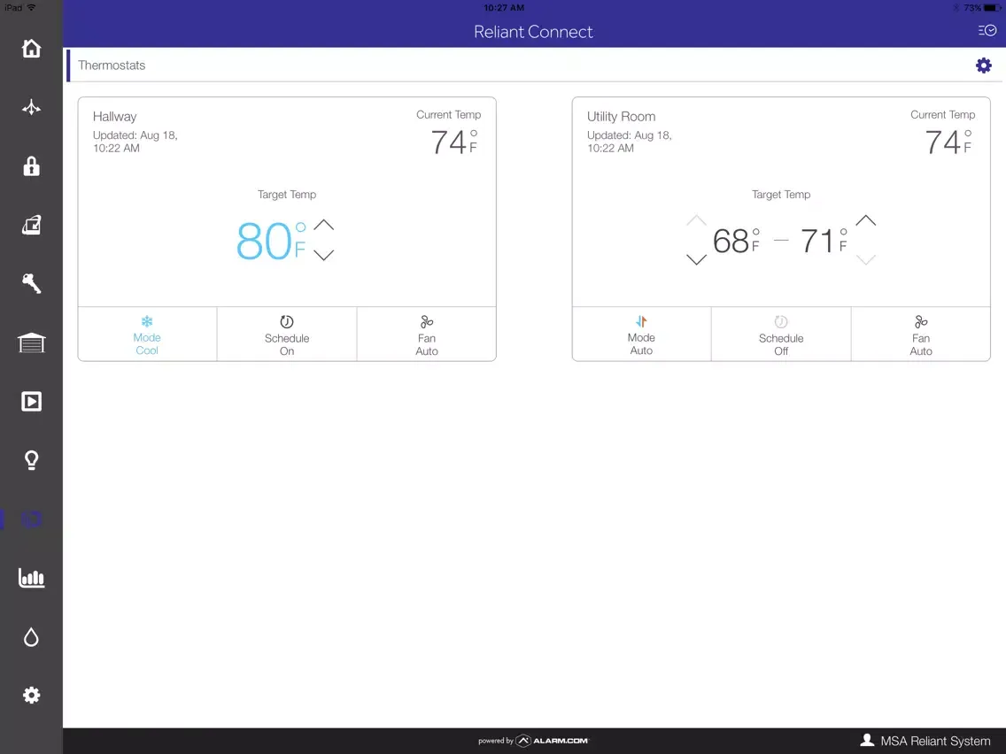 Reliant Connect iPad  Screenshots