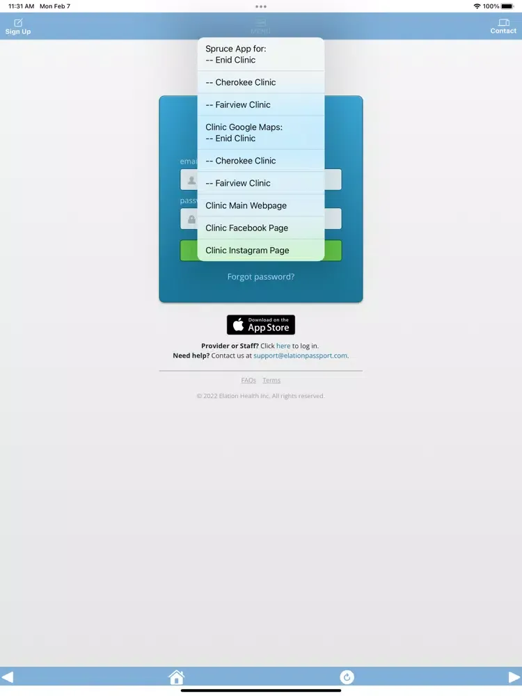 Reliant DPC iPad  Screenshots