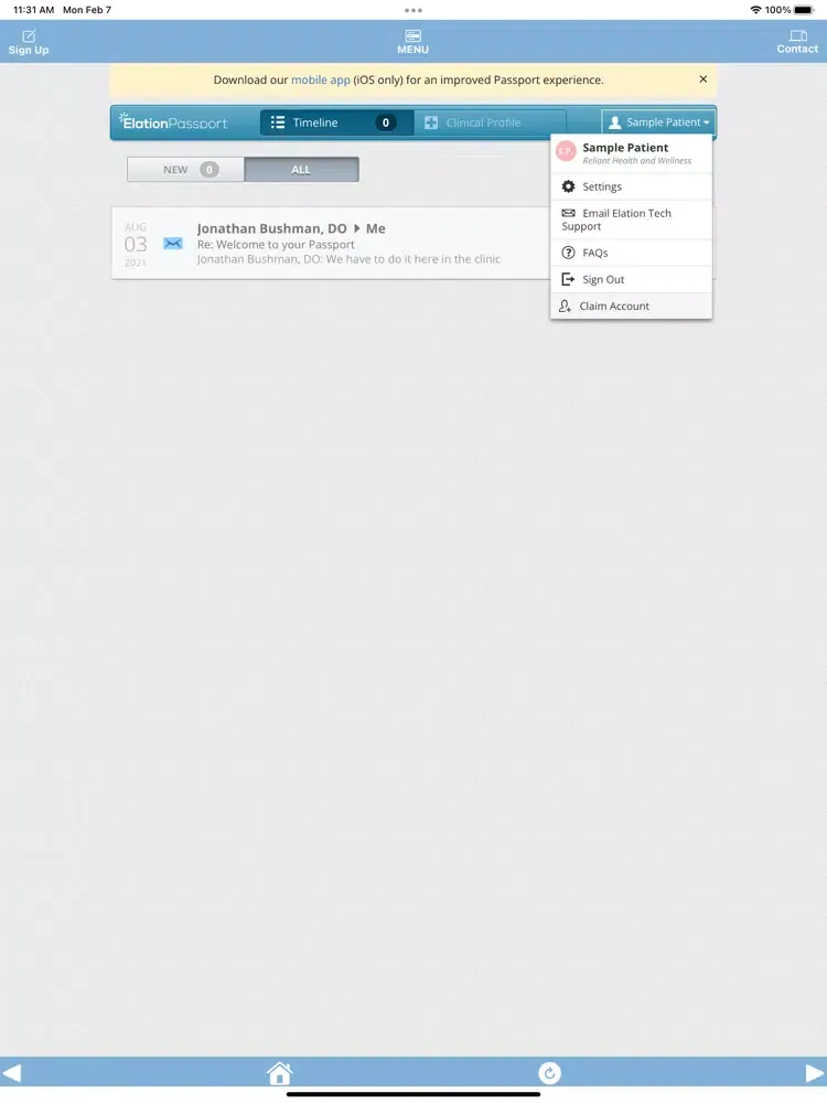 Reliant DPC iPad  Screenshots