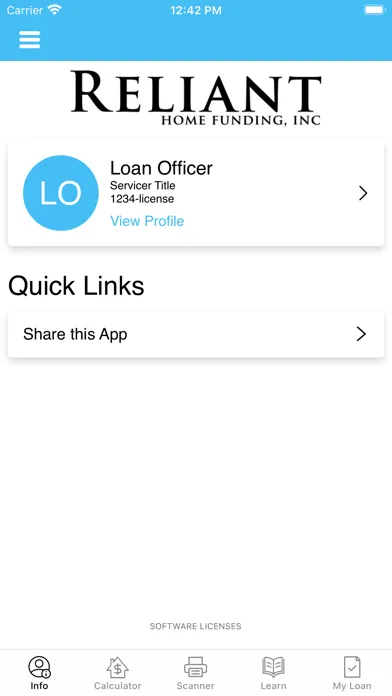 RHF Go - Reliant Home Funding Screenshots