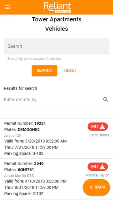RP Search Screenshots