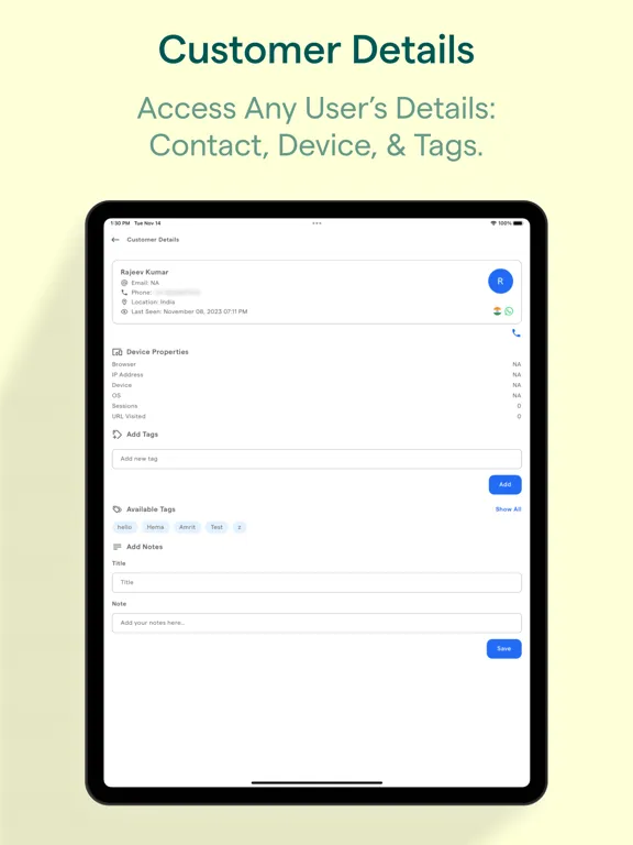 Ảnh chụp màn hình của BotPenguin iPad 
