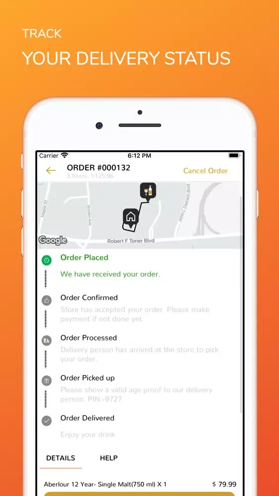 Ảnh chụp màn hình của Drinkyfy- Liquor Delivery