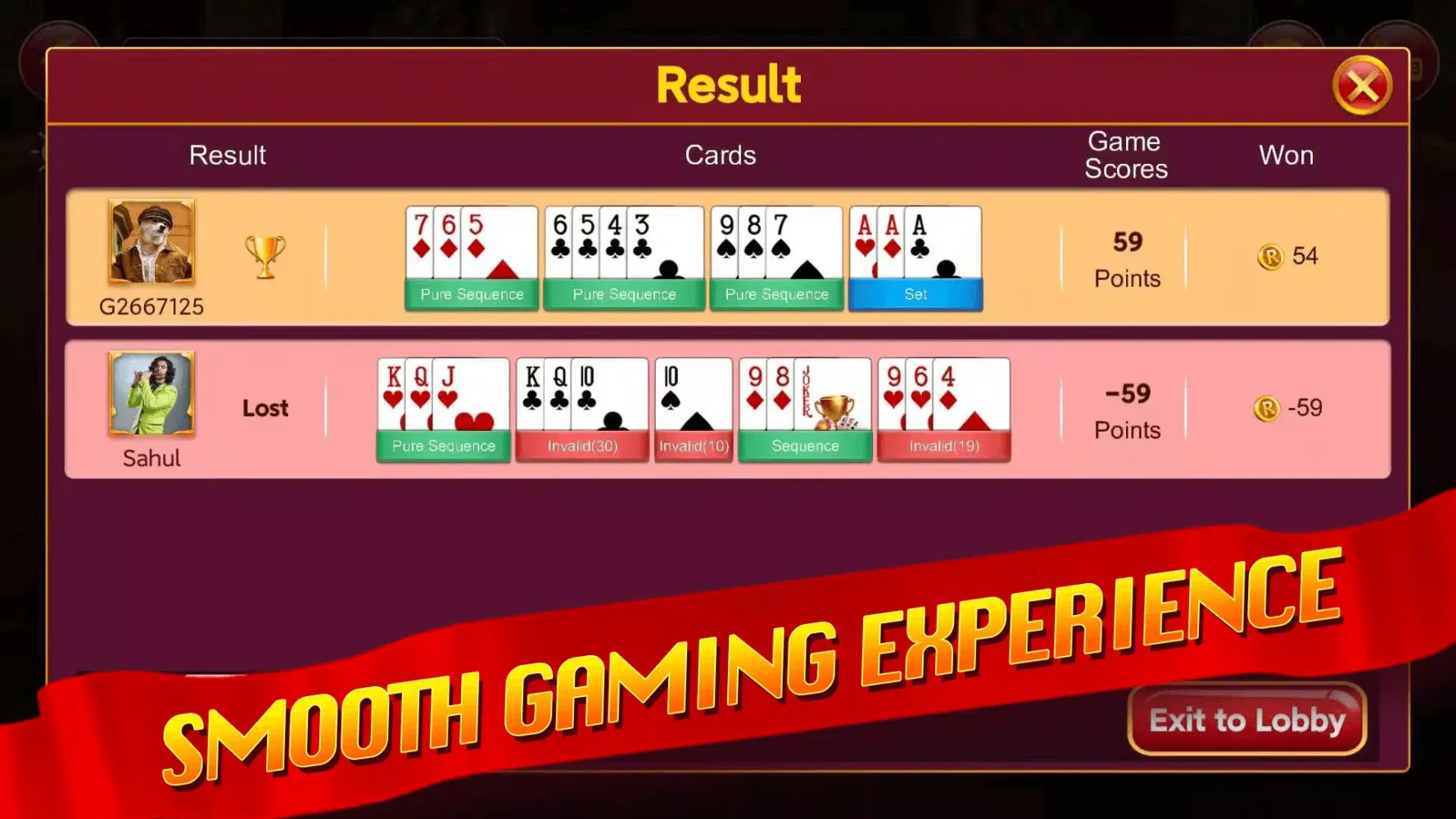 Relish Rummy Screenshots