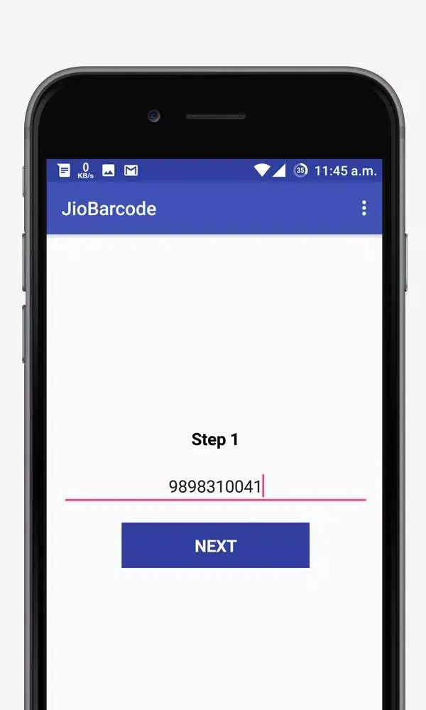 Jio Barcode Generate Screenshots