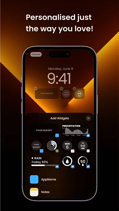 Affirmation widget - ReLock Screenshots