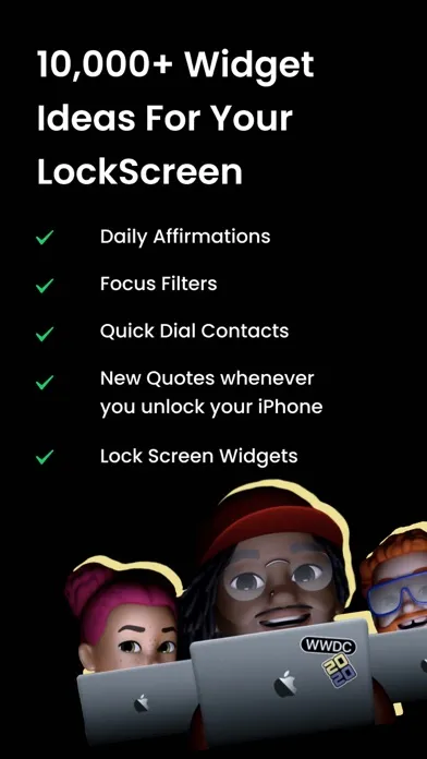 Affirmation widget - ReLock Screenshots