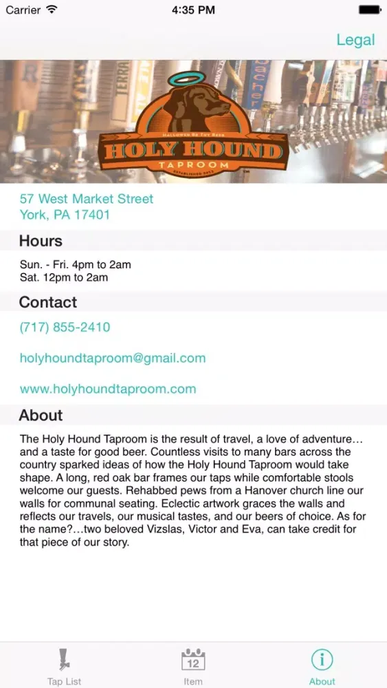 Tangkapan skrin Holy Hound Taproom