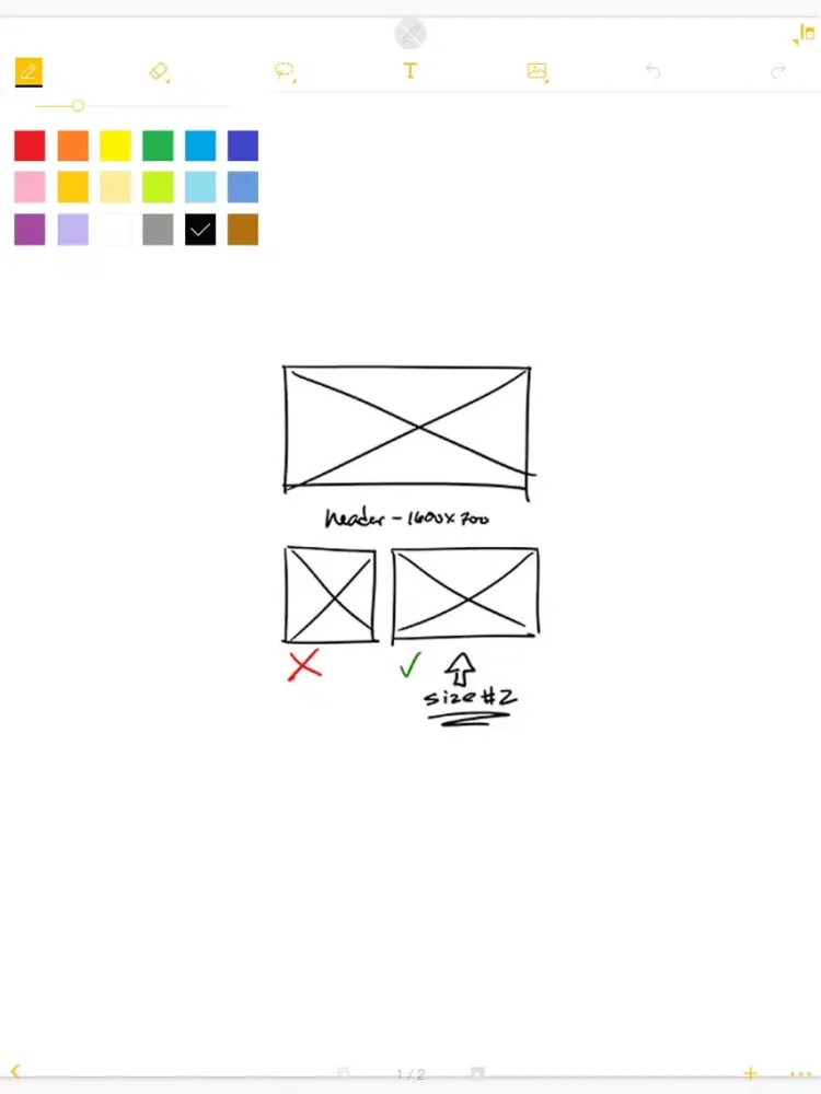 ภาพหน้าจอของ Re Mago myNotes iPad 