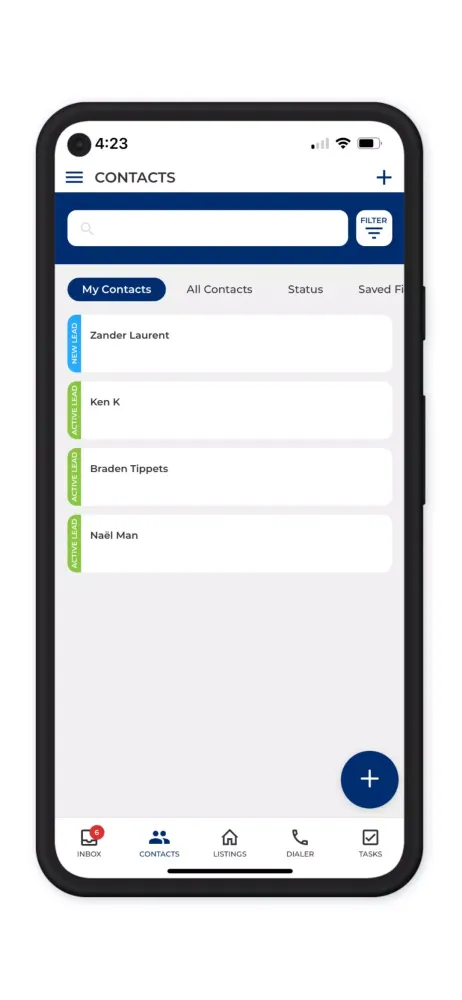 Capturas de tela do MAX/Tech App