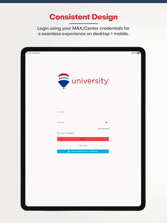 RE/MAX University iPad  Ekran Görüntüleri