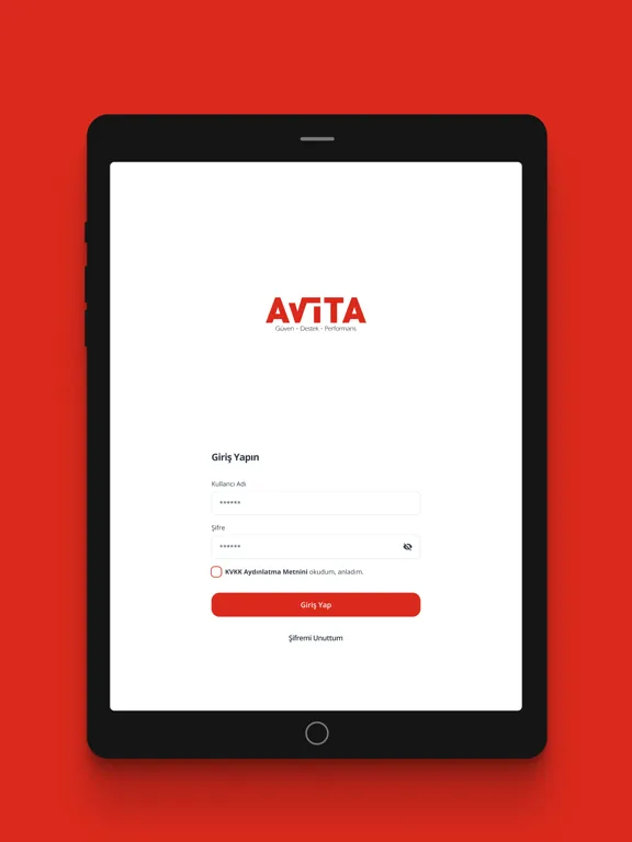 AVİTA Çalışan Destek Programı iPad  Ekran Görüntüleri