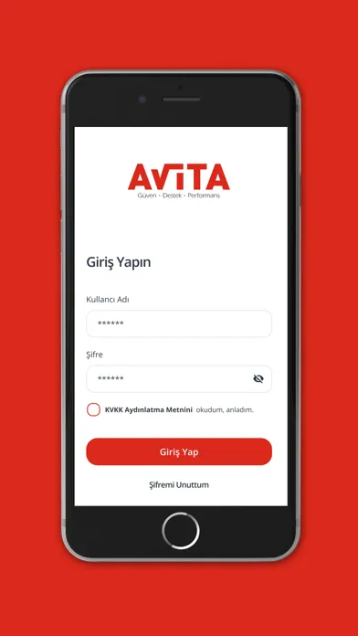 AVİTA Çalışan Destek Programı Ekran Görüntüleri
