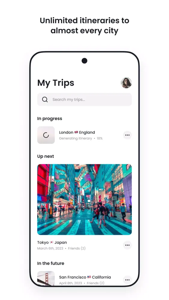 AI Trip Planner - Orbt Screenshots