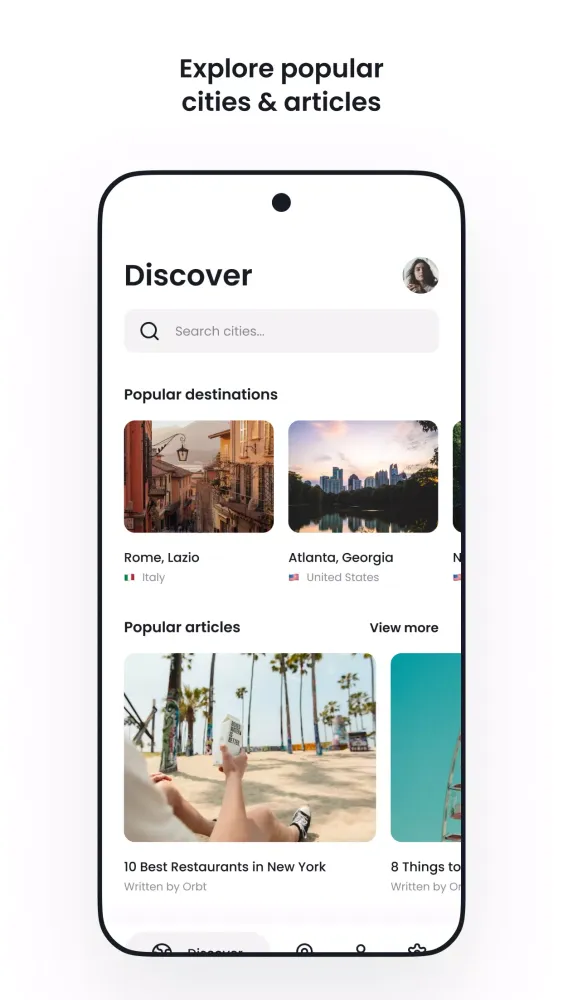 AI Trip Planner - Orbt Screenshots