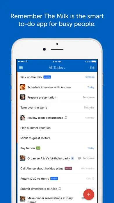 Remember The Milk: To-Do List Screenshots